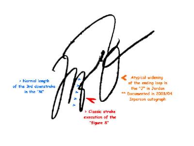 michael jordan's autograph